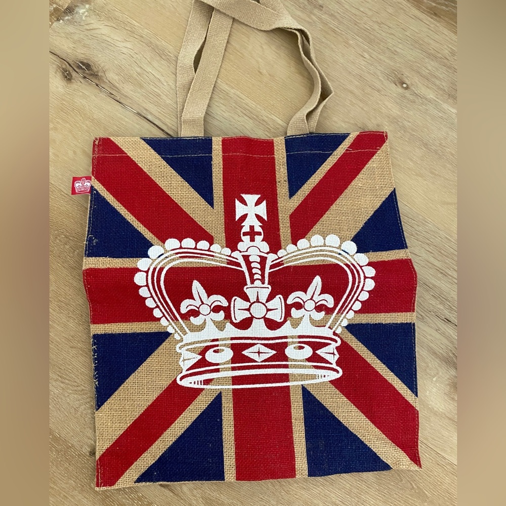 Burlap British burlap Tote bag
